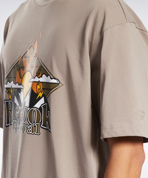 Reebok（リーボック）の「クラシックス レトロ アウトドア Tシャツ / Classics Retro Outdoor T-Shirt /（Tシャツ/カットソー・メンズ・ライトグレー/ブラック/アイボリー・SMALL/MEDIUM/LARGE/X-LARGE/XX-LARGE/X-SMALL/XXX-LARGE）」の14枚目の写真
