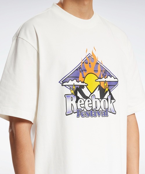 Reebok（リーボック）の「クラシックス レトロ アウトドア Tシャツ / Classics Retro Outdoor T-Shirt /（Tシャツ/カットソー・メンズ・ライトグレー/ブラック/アイボリー・SMALL/MEDIUM/LARGE/X-LARGE/XX-LARGE/X-SMALL/XXX-LARGE）」の5枚目の写真