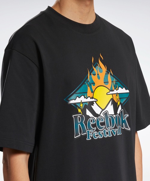 Reebok（リーボック）の「クラシックス レトロ アウトドア Tシャツ / Classics Retro Outdoor T-Shirt /（Tシャツ/カットソー・メンズ・ライトグレー/ブラック/アイボリー・SMALL/MEDIUM/LARGE/X-LARGE/XX-LARGE/X-SMALL/XXX-LARGE）」の11枚目の写真