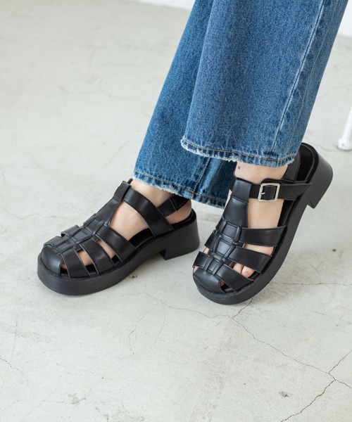 WEGO（ウィゴー）の「WEGO/グルカサンダル（サンダル・レディース・ホワイト/ブラック・MEDIUM/LARGE）」の8枚目の写真