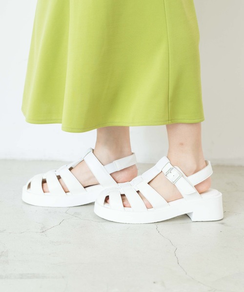 WEGO（ウィゴー）の「WEGO/グルカサンダル（サンダル・レディース・ホワイト/ブラック・MEDIUM/LARGE）」の15枚目の写真