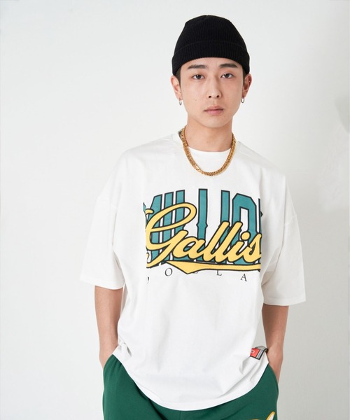 GALLIS ADDICTION（ガリスアディクション）の「GA APPLIQUE COLLEGE TEE（Tシャツ/カットソー・メンズ・ホワイト/ブラック/ブルー/グリーン・M/L）」の14枚目の写真