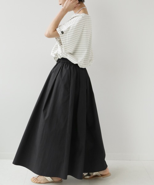 wiffle（ウィッフル）の「別注【WIFFLE】*RELUME BIG BORDER F/S：ボーダーTシャツ（Tシャツ/カットソー・レディース・ブラック/グレー/イエロー/グリーン・FREE）」の6枚目の写真