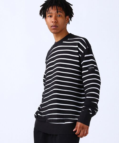 Calvin Klein（カルバン・クライン）の「ボーダークルーネックセーター