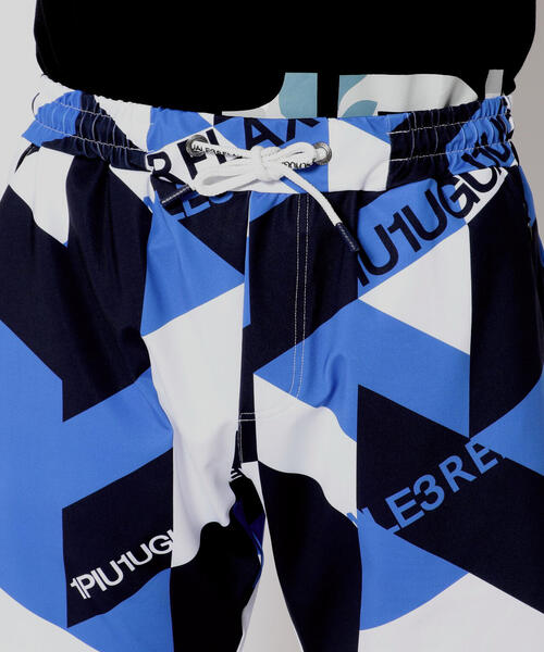 1piu1uguale3 RELAX（ウノピュウノウグァーレトレリラックス）の「1PIU1UGUALE3 RELAX/ウノピゥ ウノ ウグァーレ トレ リラックス/総柄ラッシュガードショーツ（ラッシュガード・メンズ・ブラック/ブルー・SMALL/MEDIUM/X-LARGE/LARGE）」の7枚目の写真