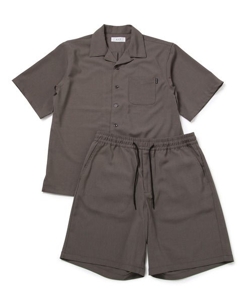 ADAM ET ROPE'(アダムエロペ)の「TPUオープンカラーセットアップ22SS(セットアップ・メンズ・ブラック/グレー/スミクロ・LL/M/L)」の3枚目の写真