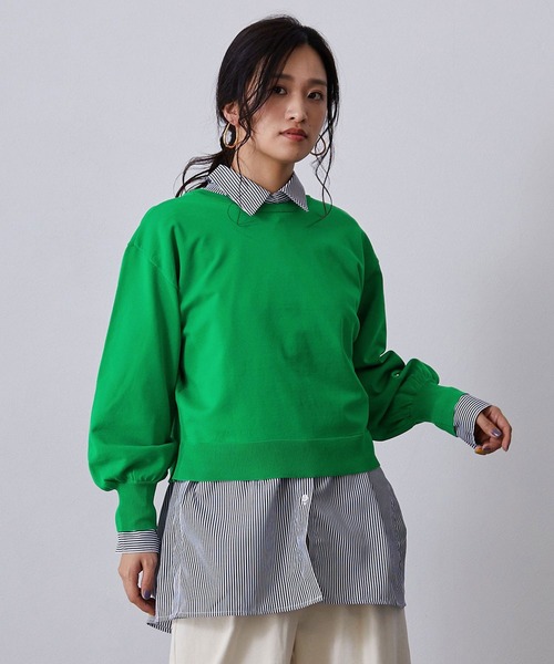 NICOLE white（ニコルホワイト）の「リングスナップ カーディガン（カーディガン/ボレロ・レディース・ピンク/パープル/イエロー/ブルー/グリーン・FREE）」の2枚目の写真