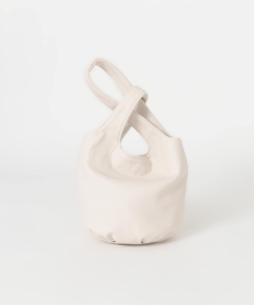 SENSE OF PLACE by URBAN RESEARCH（センスオブプレイスバイアーバンリサーチ）の「シンプルミニワンハンドルバッグ（ハンドバッグ・レディース・ブラック/グリーン/アイボリー・ONE）」の5枚目の写真