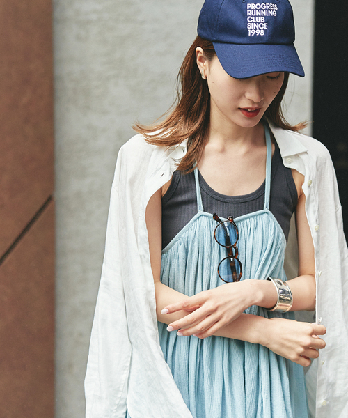 FRAMeWORK（フレームワーク）の「エアリーキャミソールワンピース（ワンピース・レディース・チャコールグレー/ベージュ/サックスブルー・38/36）」の11枚目の写真