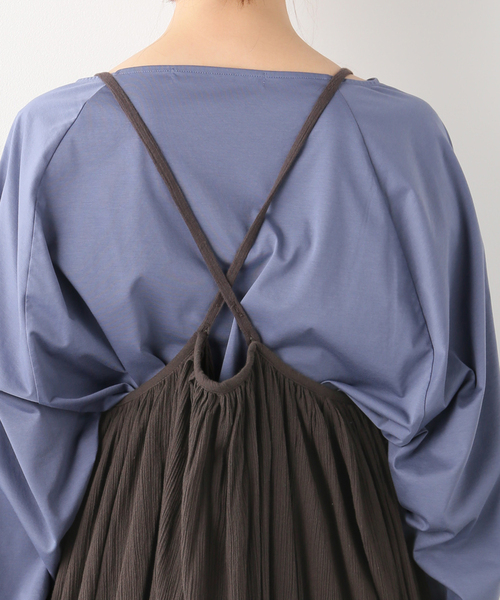 FRAMeWORK（フレームワーク）の「エアリーキャミソールワンピース（ワンピース・レディース・チャコールグレー/ベージュ/サックスブルー・38/36）」の19枚目の写真