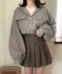 ゆるだぼチェックシャツ