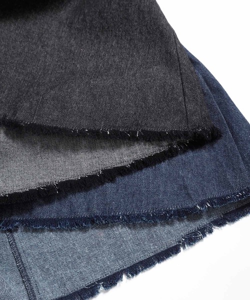 Crisp（クリスプ）の「デニムフレアキャミワンピース（ワンピース・レディース・ブラック/ネイビー・FREE）」の15枚目の写真