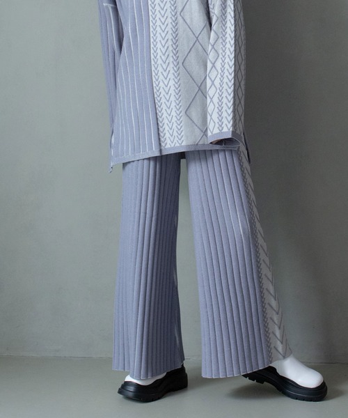 MARECHAL TERRE（マルシャルテル）の「ケーブルニットパンツ（その他パンツ・レディース・グリーン/ライトグレー/ブルー/パープル・MEDIUM）」の20枚目の写真