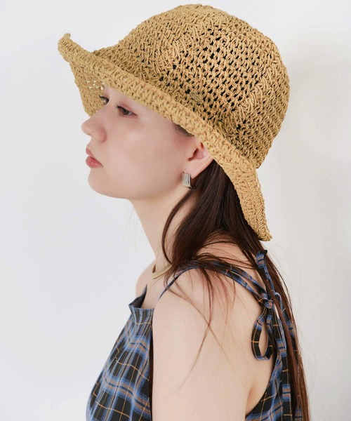 TINA:JOJUN(ティーナジョジュン)の「かぎ編み ペーパーハット TINA:JOJUN(ハット・レディース・ナチュラル・F)」の5枚目の写真