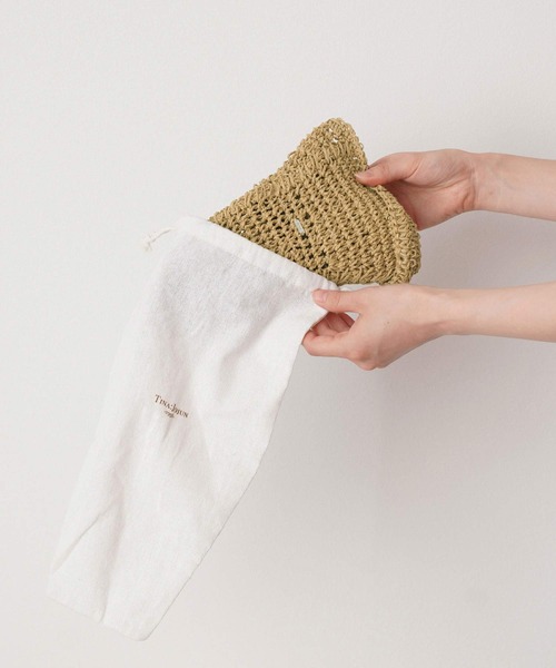 TINA:JOJUN(ティーナジョジュン)の「かぎ編み ペーパーハット TINA:JOJUN(ハット・レディース・ナチュラル・F)」の3枚目の写真