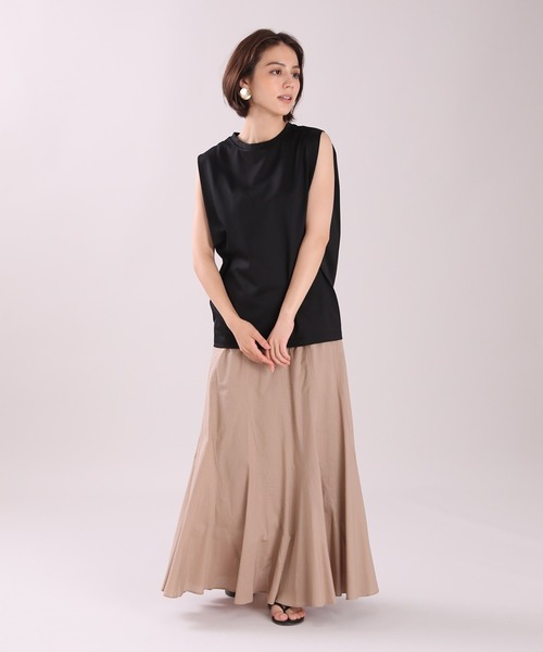 INED（イネド）の「タックショルダーカットソー（Tシャツ/カットソー・レディース・ホワイト/ブラック・9号）」の8枚目の写真