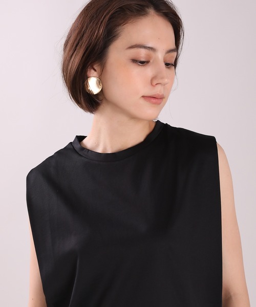 INED（イネド）の「タックショルダーカットソー（Tシャツ/カットソー・レディース・ホワイト/ブラック・9号）」の12枚目の写真