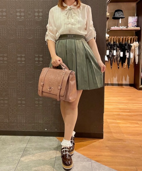 axes femme（アクシーズファム）の「カラミストライプキュロット（その他パンツ・レディース・カーキ/ピンク/ブラック・FREE）」の2枚目の写真