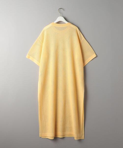 BEAUTY&YOUTH UNITED ARROWS（ビューティーアンドユースユナイテッドアローズ）の「レーヨンブレンド メッシュ Tシャツ ワンピース -ウォッシャブル-（ワンピース・レディース・ブラック/クリーム・FREE）」の6枚目の写真