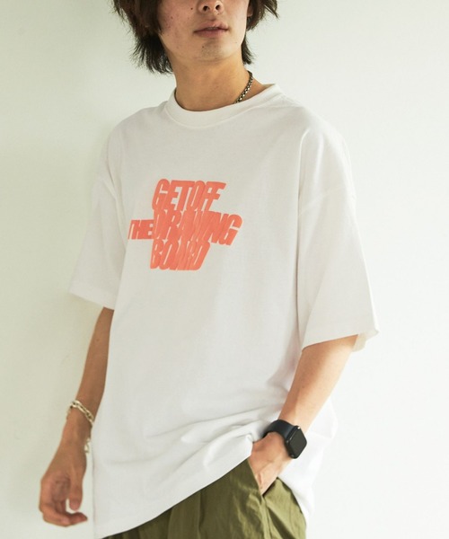 PBLIM（ページボーイリム）の「PAGEBOYLIM/ストリートハッポウロゴT（Tシャツ/カットソー・レディース・ブラック/オフホワイト/グリーン・LARGE/MEDIUM）」の10枚目の写真
