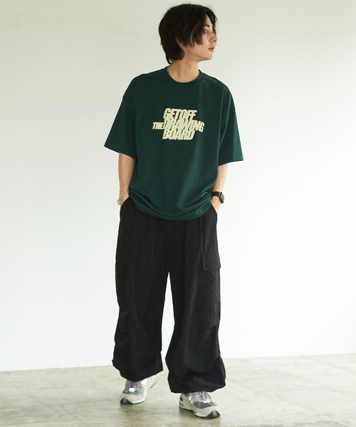 PBLIM（ページボーイリム）の「PAGEBOYLIM/ストリートハッポウロゴT（Tシャツ/カットソー・レディース・ブラック/オフホワイト/グリーン・LARGE/MEDIUM）」の22枚目の写真