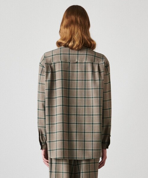 JOSEPH STUDIO（ジョゼフストゥディオ）の「ライトオックス　シャツ（シャツ/ブラウス・メンズ・ブラック系1/スモーキーグリーン系3・6/8）」の6枚目の写真