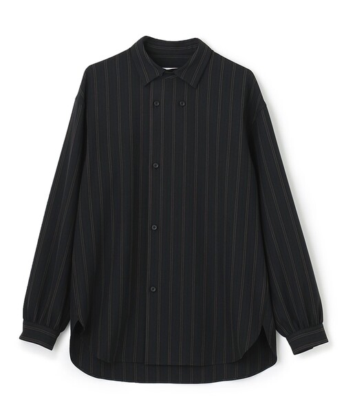 JOSEPH STUDIO（ジョゼフストゥディオ）の「ライトオックス　シャツ（シャツ/ブラウス・メンズ・ブラック系1/スモーキーグリーン系3・6/8）」の17枚目の写真