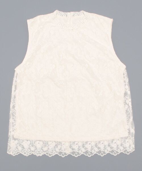 axes femme（アクシーズファム）の「チュール刺繍ノースリＰＯ（Tシャツ/カットソー・レディース・ブラック/ピンク/キナリ・FREE）」の5枚目の写真