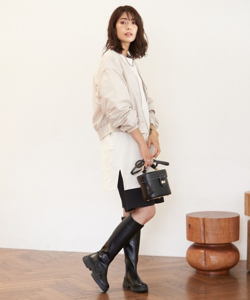 BAYFLOW(ベイフロー)の「ウエストタックショートパンツ(その他パンツ・レディース・ブラック/グレー・FREE)」の12枚目の写真