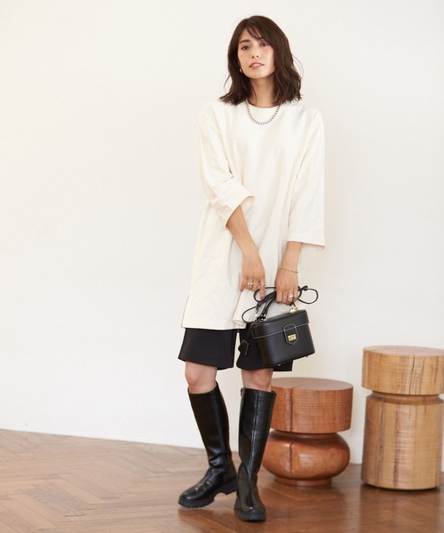 BAYFLOW(ベイフロー)の「ウエストタックショートパンツ(その他パンツ・レディース・ブラック/グレー・FREE)」の13枚目の写真