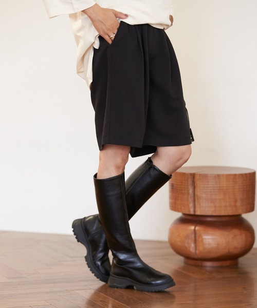 BAYFLOW(ベイフロー)の「ウエストタックショートパンツ(その他パンツ・レディース・ブラック/グレー・FREE)」の15枚目の写真