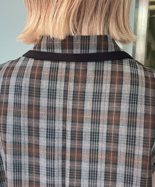 CAPRICIEUX LE'MAGE（カプリシューレマージュ）の「チェックテーラードベスト（ベスト・レディース・グレー・FREE）」の18枚目の写真