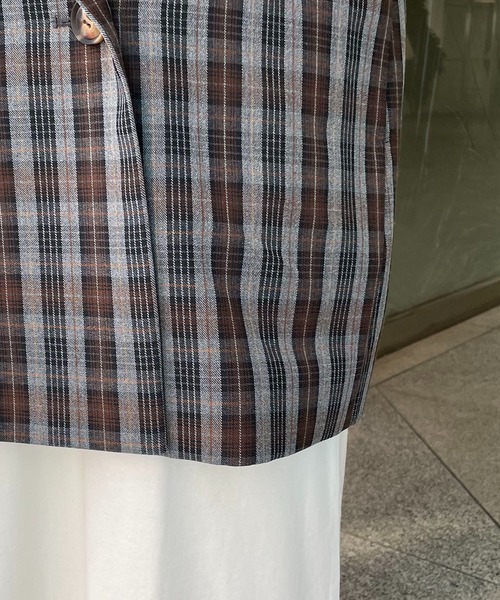 CAPRICIEUX LE'MAGE（カプリシューレマージュ）の「チェックテーラードベスト（ベスト・レディース・グレー・FREE）」の20枚目の写真