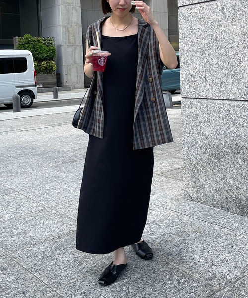 CAPRICIEUX LE'MAGE（カプリシューレマージュ）の「チェックテーラードベスト（ベスト・レディース・グレー・FREE）」の14枚目の写真