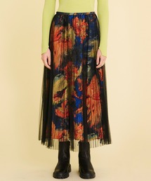 LANVIN en Bleu | フラワーオーバーチュールスカート(スカート)