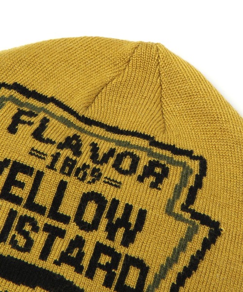 BAYFLOW（ベイフロー）の「[KIDS]フレーバーソースワッチ（ニットキャップ/ビーニー・キッズ・レッド/オフホワイト/マスタード・FREE）」の4枚目の写真
