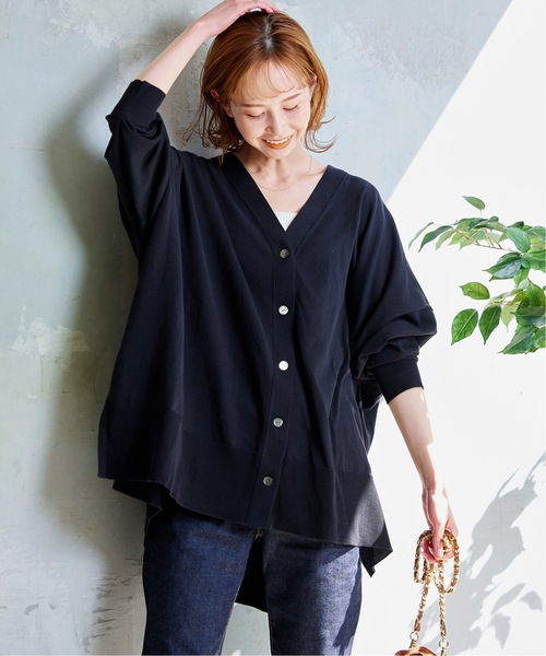 JOURNAL STANDARD(ジャーナルスタンダード)の「《追加5》ハイツイストコットンポンチョカーディガン(カーディガン/ボレロ・レディース・ブラック/カーキ/グリーン系その他・FREE)」の17枚目の写真