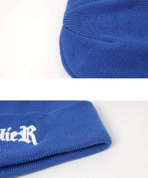 SUPPLIER(サプライヤー)の「A'GEM/9 × .kom『SUPPLIER/サプライヤー』LOGO BEANIE/ロゴニットキャップ(キャップ・メンズ・ブルー/ブラック・FREE)」の8枚目の写真