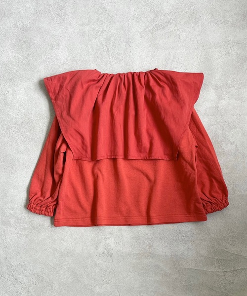 Disney(ディズニー)の「【Disney】ミッキーマウス/スクエアカラーチュニック(90~150cm)(チュニック・キッズ・チャコール/レッド・90/100/110/120/130/140/150)」の3枚目の写真