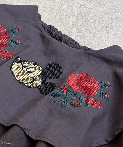 Disney(ディズニー)の「【Disney】ミッキーマウス/スクエアカラーチュニック(90~150cm)(チュニック・キッズ・チャコール/レッド・90/100/110/120/130/140/150)」の8枚目の写真