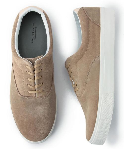 BEAUTY&YOUTH UNITED ARROWS（ビューティーアンドユースユナイテッドアローズ）の「BY スエード 5アイレット スニーカー◆（スニーカー・メンズ・ネイビー/ダークブラウン/ベージュ/ブラウン/ライトブルー・28cm(3)/26cm(1)/27cm(2)/25cm(0)）」の4枚目の写真
