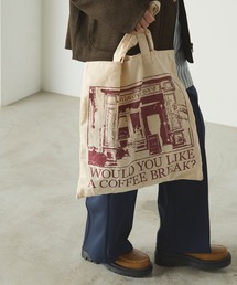 forksy. | 【forksy.】キャンバスグラフィックプリントトートバック アトリエ＆カフェ(トートバッグ)