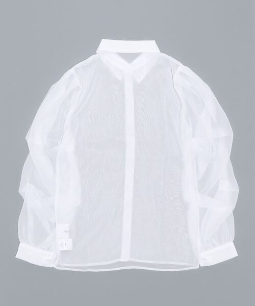 Narcissus（ナルシス）の「【Narcissus】シースルーシャツ（シャツ/ブラウス・レディース・ホワイト/ブラック・FREE）」の14枚目の写真