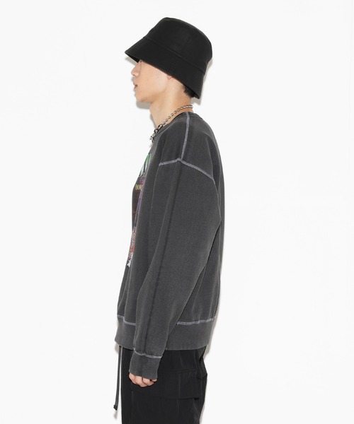 LEGENDA（レジェンダ）の「レジェンダ ダイアナ ピグメント スウェットシャツ / LEGENDA Diana Pigment Sweatshirt（スウェット・メンズ・ブラック・FREE）」の10枚目の写真