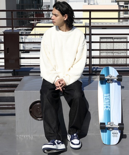 ８(eight)（エイト）の「ボア無地トレーナー（スウェット・メンズ・グリーン/ホワイト系その他/レッド系その他/ブラック/イエロー系その他・MEDIUM/LARGE）」の8枚目の写真