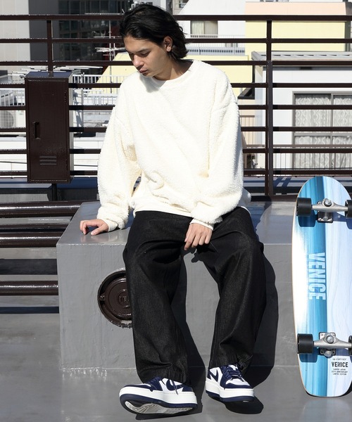 ８(eight)（エイト）の「ボア無地トレーナー（スウェット・メンズ・グリーン/ホワイト系その他/レッド系その他/ブラック/イエロー系その他・MEDIUM/LARGE）」の9枚目の写真