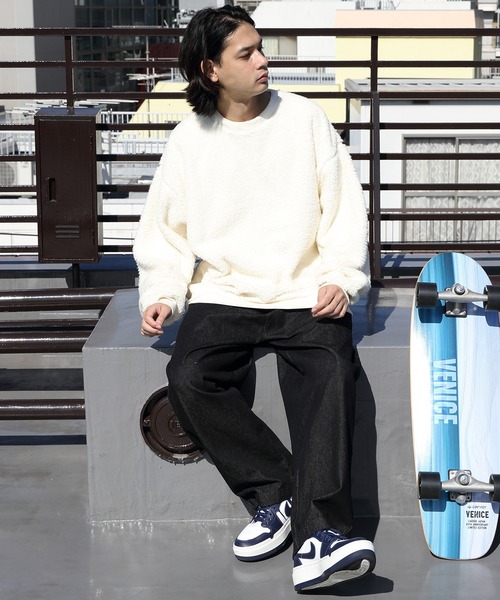 ８(eight)（エイト）の「ボア無地トレーナー（スウェット・メンズ・グリーン/ホワイト系その他/レッド系その他/ブラック/イエロー系その他・MEDIUM/LARGE）」の10枚目の写真