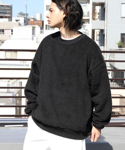 ８(eight)（エイト）の「ボア無地トレーナー（スウェット・メンズ・グリーン/ホワイト系その他/レッド系その他/ブラック/イエロー系その他・MEDIUM/LARGE）」の18枚目の写真