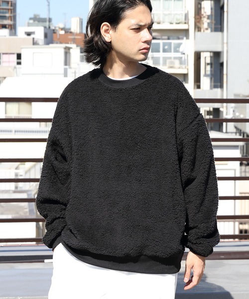 ８(eight)（エイト）の「ボア無地トレーナー（スウェット・メンズ・グリーン/ホワイト系その他/レッド系その他/ブラック/イエロー系その他・MEDIUM/LARGE）」の19枚目の写真