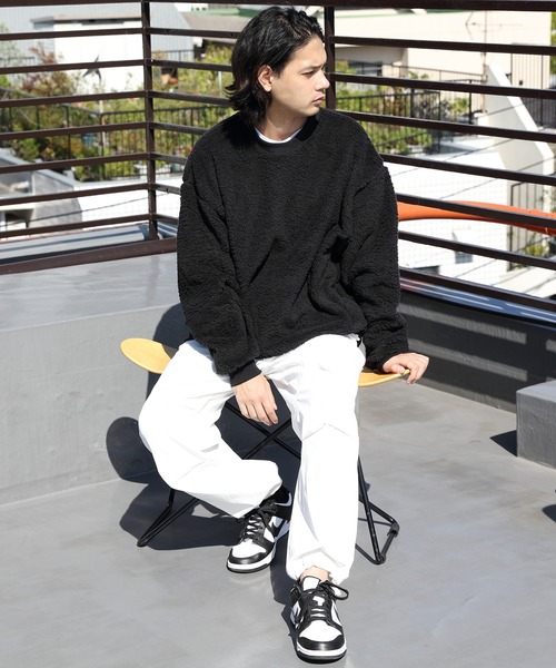 ８(eight)（エイト）の「ボア無地トレーナー（スウェット・メンズ・グリーン/ホワイト系その他/レッド系その他/ブラック/イエロー系その他・MEDIUM/LARGE）」の21枚目の写真